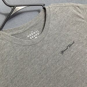 The Normal Brand T-Shirt Men's L Gray Long Sleeve Crew